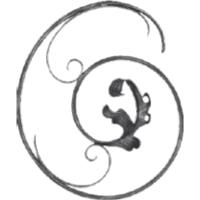 Кованый элемент узор фигурный 02.301.17