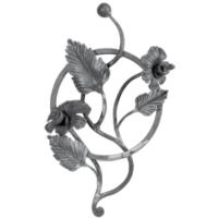 Кованый элемент узор с листьями 03.310.07