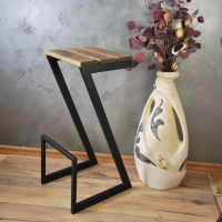 Барный стул Альтус 1 цвет черный матовый