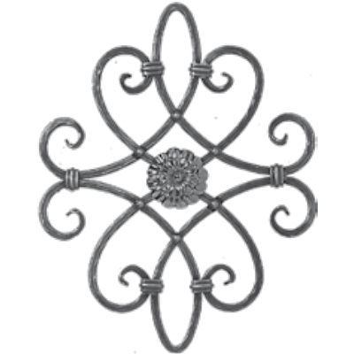 Кованый элемент узор фигурный 03.018.12