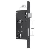 Замок врезной с фалевой защелкой 15.670