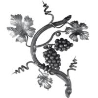 Кованый элемент узор,  виноградная лоза 14.302.09