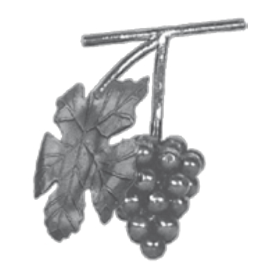 Кованый элемент виноградная гроздь 14.039.05