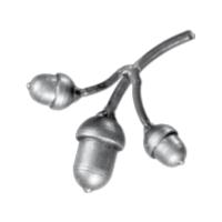 Кованый элемент, ветка дуба 14.307.06