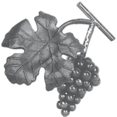 Кованый элемент виноградная гроздь 14.039.04