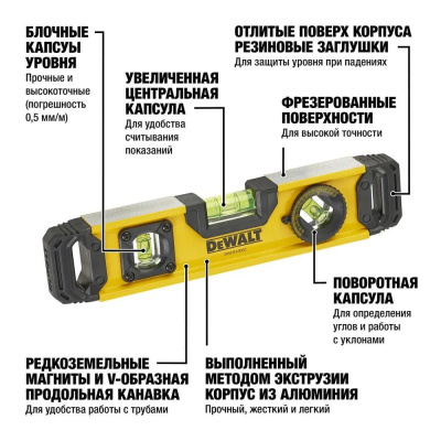 Уровень строительный DEWALT DWHT0-43003