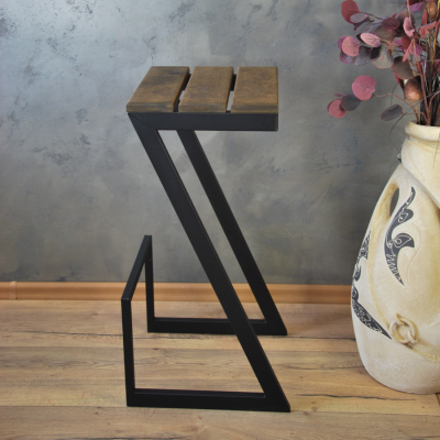 Барный стул Альтус 1 цвет черный матовый