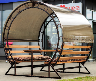 Беседка металлокованная со столом быстросборная