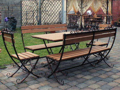 Кованый гарнитур садовый "Премиум"