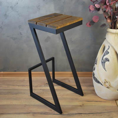 Барный стул Альтус 1 цвет черный матовый