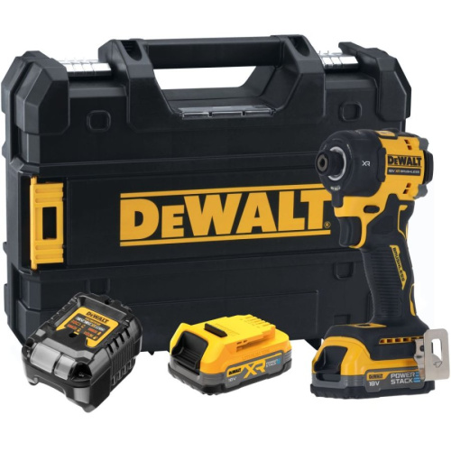 Аккумуляторный масляный шуруповерт DEWALT DCF870E2T, 18 В, 56 Нм, 4200 уд/мин, с 2 АКБ 1.7 Ач и ЗУ, в кейсе
